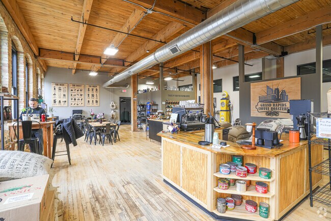 Visitors can enjoy a relaxing atmosphere at Grand Rapids Coffee Roasters in Black Hills.