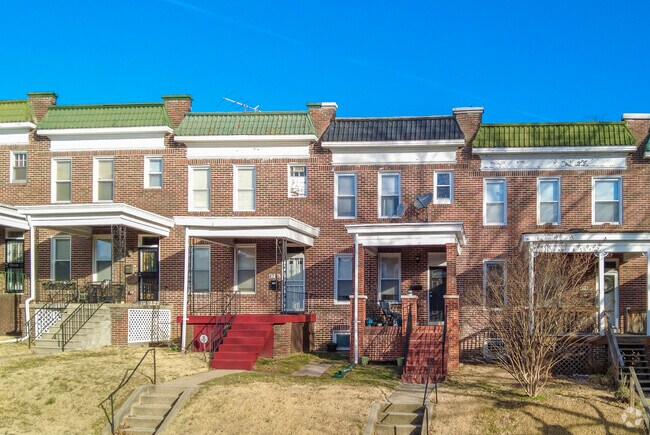 Most row homes in Tremont offer small front porches for residents to relax on.