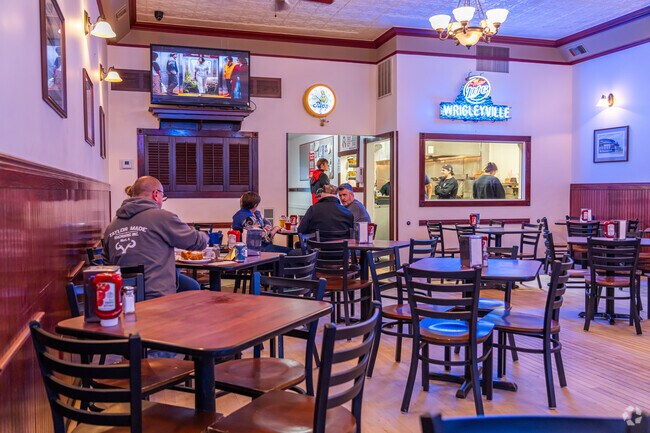 Grab a drink with friends at Rip's Tavern in downtown Ladd.