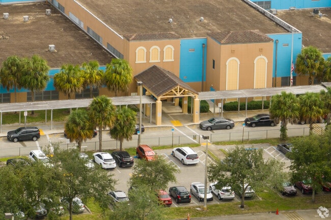 Orange Brook Elementary School Drop Off entrance.