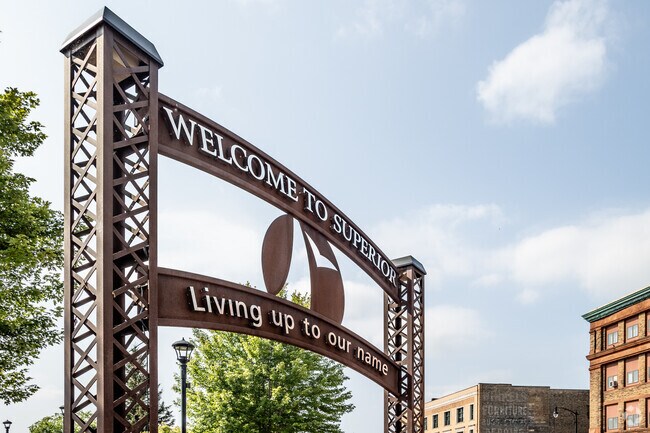 Center City Park welcomes you to Superior Wisconsin.