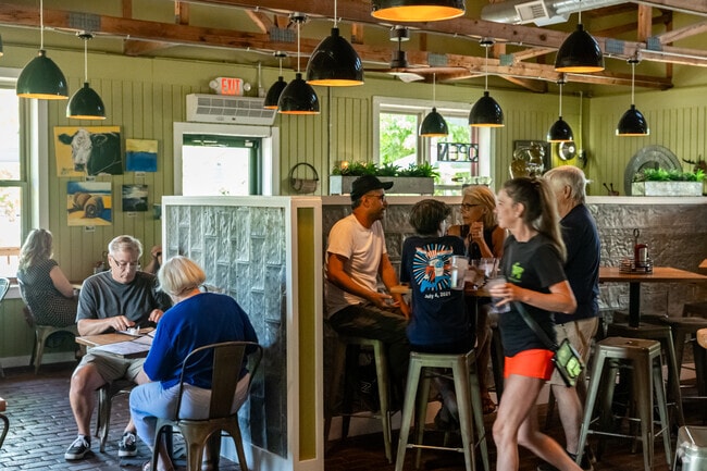 The Green Goat offers American fare in the converted Wasena Park Transportation Museum.