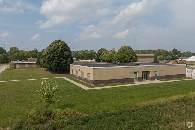 An alternate view of Hawthorne Elementary on Rawles Ave.