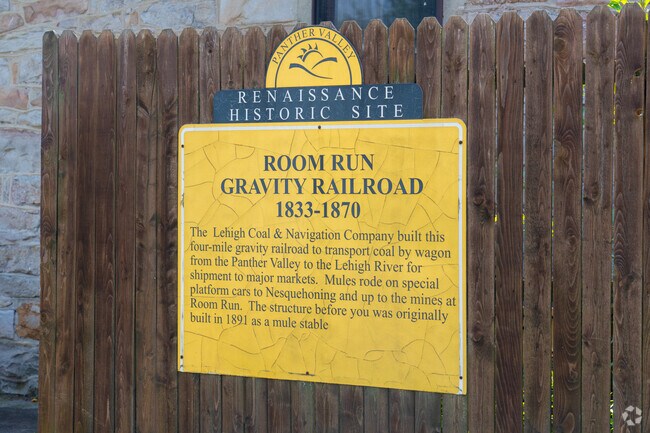 A Room Run Gravity Railroad marker recalls Nesquehoning’s past.
