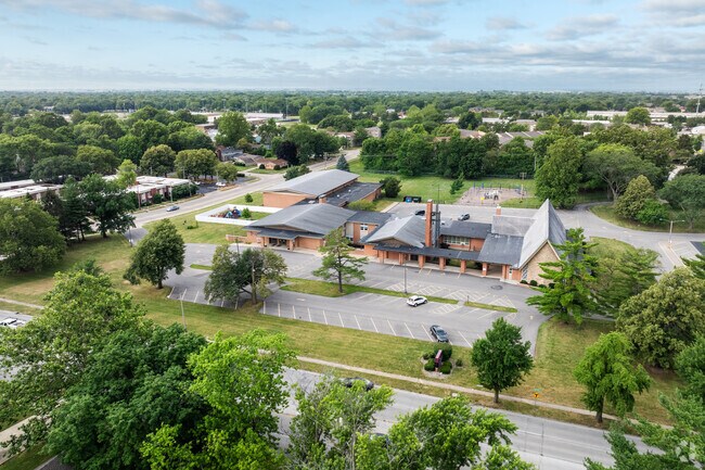 St. John Lutheran School sits in a tree filled neighborhood of Champaign.