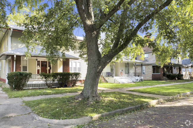 Walk past beautifully preserved homes that showcase Millikin Home’s architectural charm.