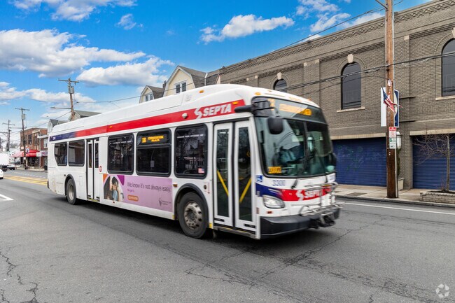 There are many SEPTA bus routes in the Fox Chase neighborhood.