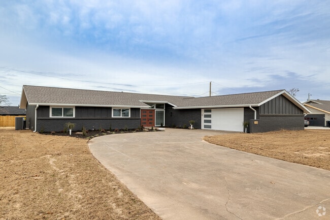 Mid-century modern homes are common in some areas of Rogers.