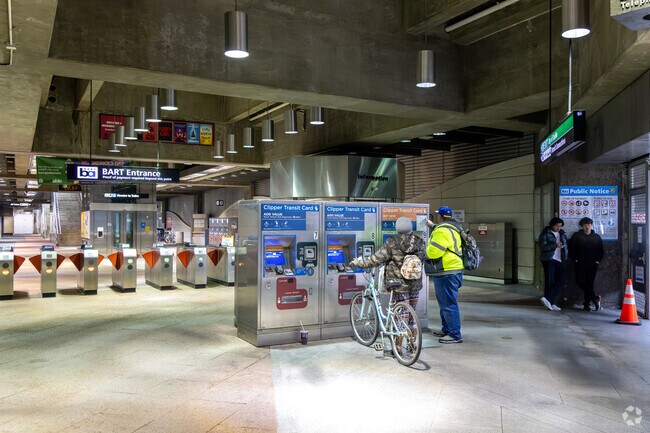 The West Dublin/ Pleasanton BART Station is the closest rail service to Silvergate.