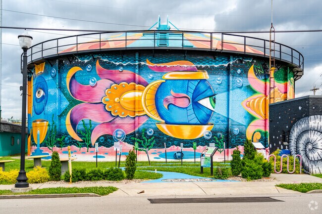 Jeffersonville is filled with beautiful murals and works of art.