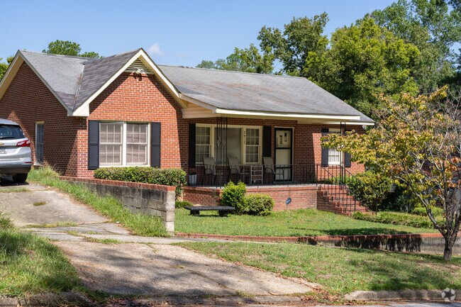 Brick homes with hints of Tudor architectural styles are available in Briarwood.