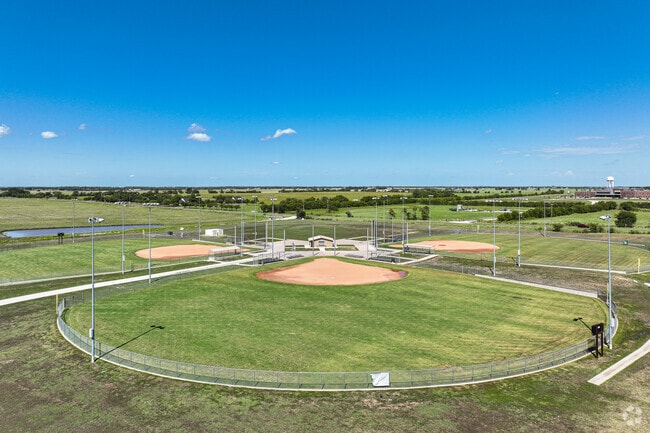 Ponder Baseball Triplex hosts youth league games and practices.