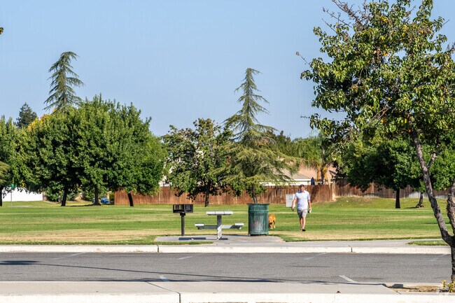 Almondale Park is a great place for locals to stretch out their legs.