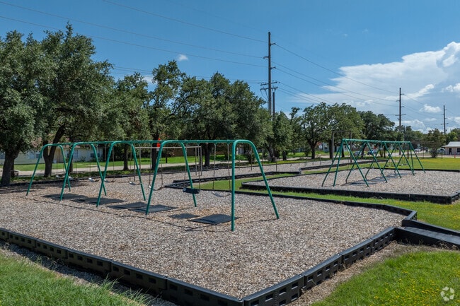 Swing high and reach for the sky at Crockett Elementary School.