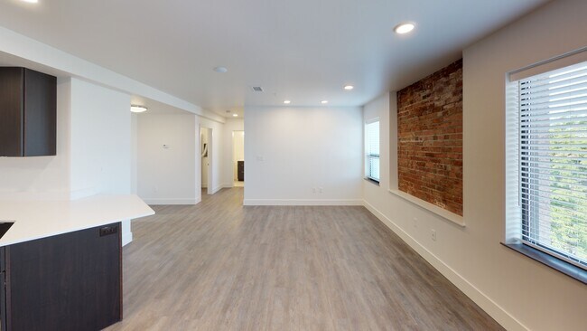 exposed brick livingroom