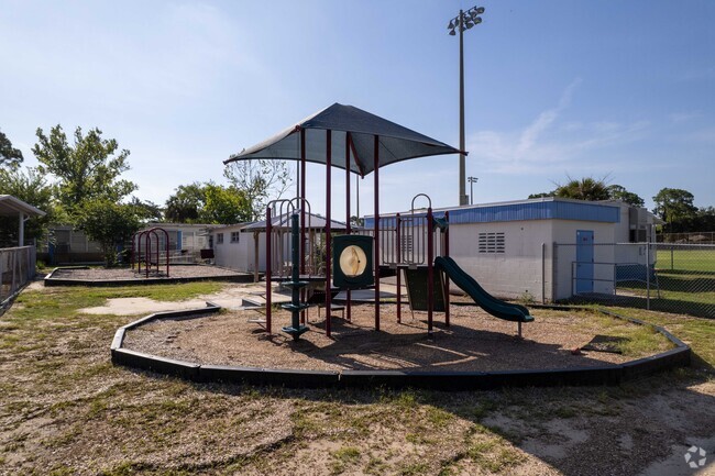 Seabreeze Elementary School has a playground for its students to use.