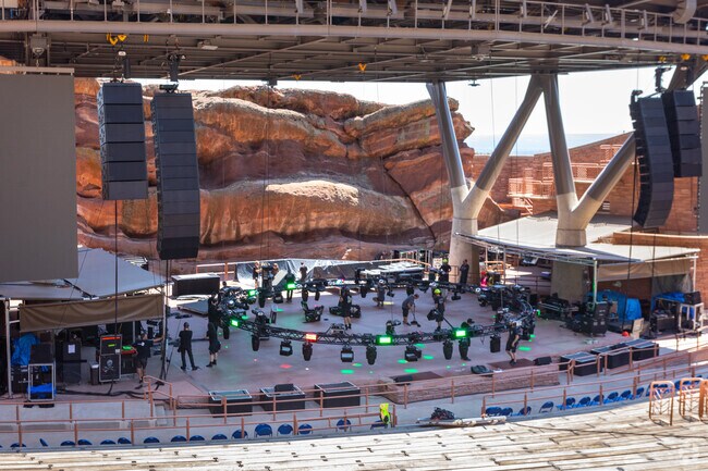 Red Rocks Amphitheater near Red Rocks Ranch in Morrison is a popular nationwide concert venue.