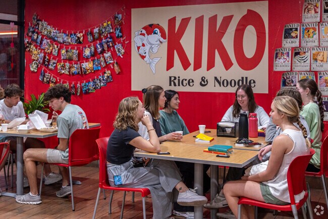 Kiko Rice & Noodle, outside the Asbell neighborhood is a popular stop with university studen
