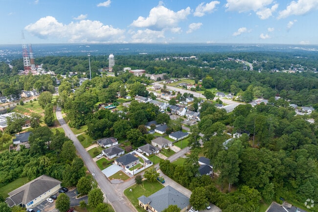 Various types of homes with shaded lots are established throughout North Augusta.