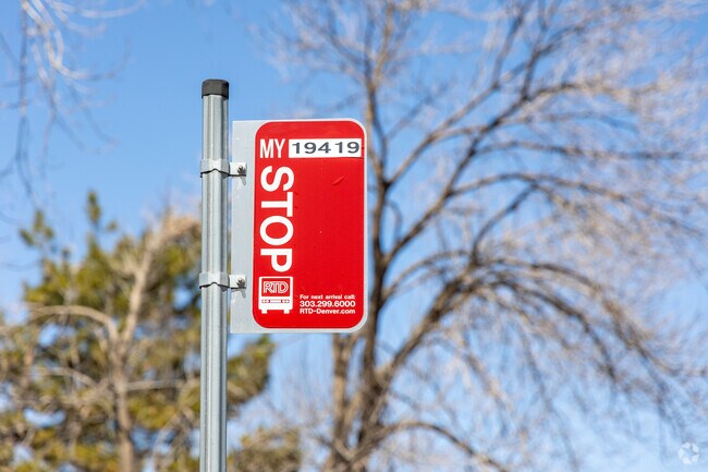 The RTD has bus lines near Cameo Estates with the closest stops along Kipling Street.