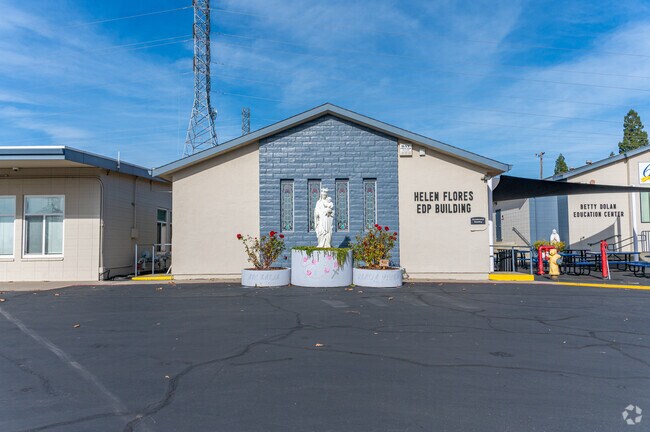 There are several buildings at St. John Notre Dame School.