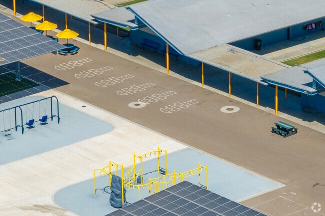 There is a large playground at Dos Palos Elementary School in Dos Palos.