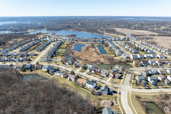 Round Lake Heights homes are situated near several bodies of water.