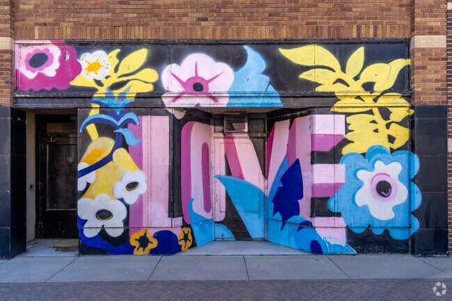 Colorful murals are a part of downtown Fairmont's revival efforts.