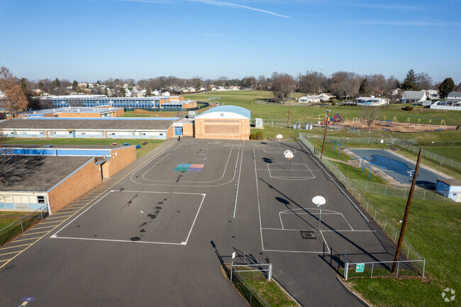 Joseph Ferderbar Elementary School schoolyard has many activities for your children.