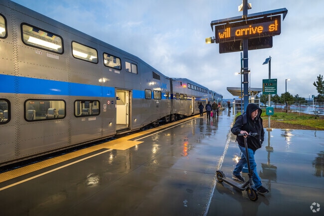 The South Perris Metrolink Station connects residents to the greater LA area.