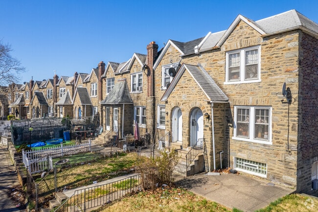 Stone Row Homes built in the 1920s are spread throughout Lawncrest..