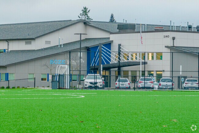 Parking available near athletic field.