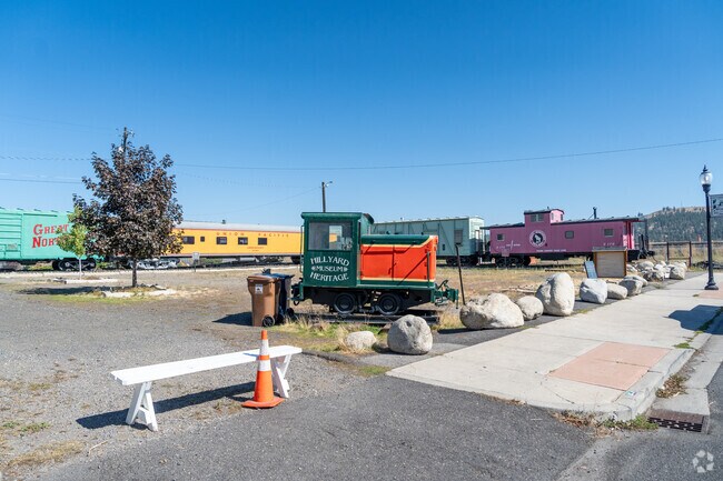 The Hillyard Heritage museum features historic train cars from Union Pacific.