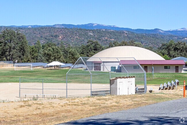 The playground at Fresno Flats Community Day School in Ahwahnee.