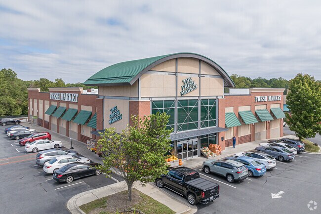The Fresh Market, a local grocery store, serves Foxhall and the greater Winston-Salem community.