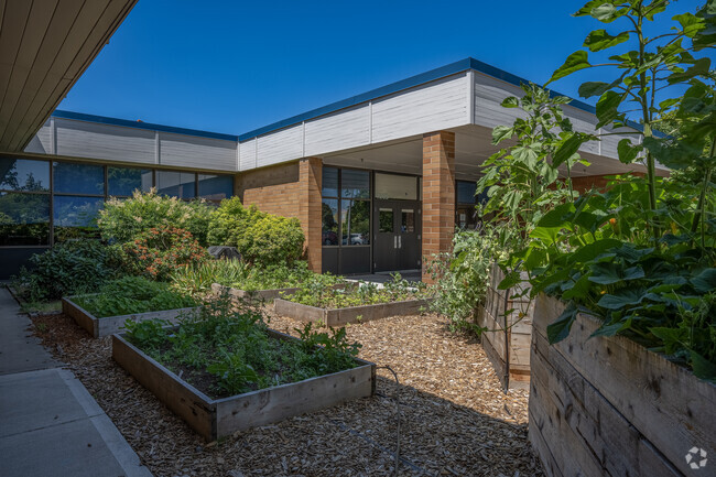 Community Garden at Kinnaman Elementary School in Aloha, Oregon.