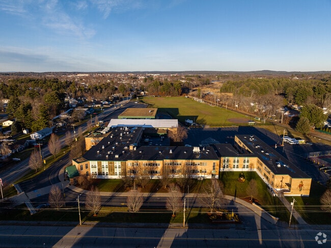 Bishop Guertin High School in Nashua, NH serves grades 9-12.