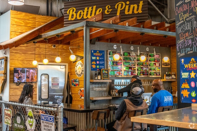 Bottle & pint is a local bar at The Collection.