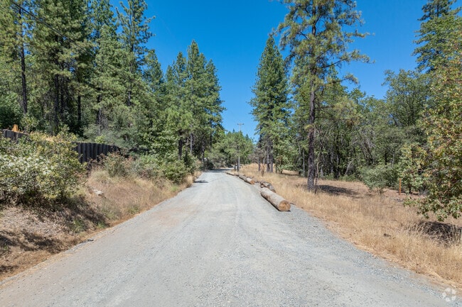 Many homes in Dobbins are accessed by gravel roads.