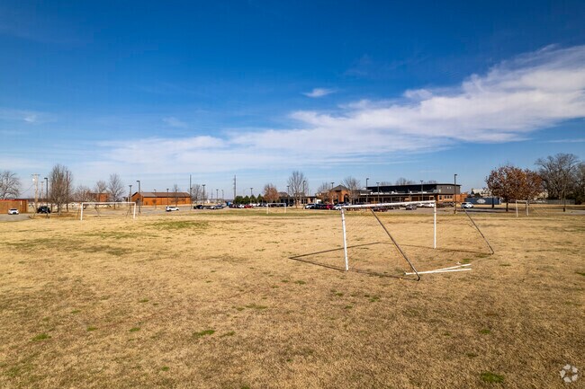Soccer fields at Leon Sheffield Magnet Elementary School in Decatur Alabama.