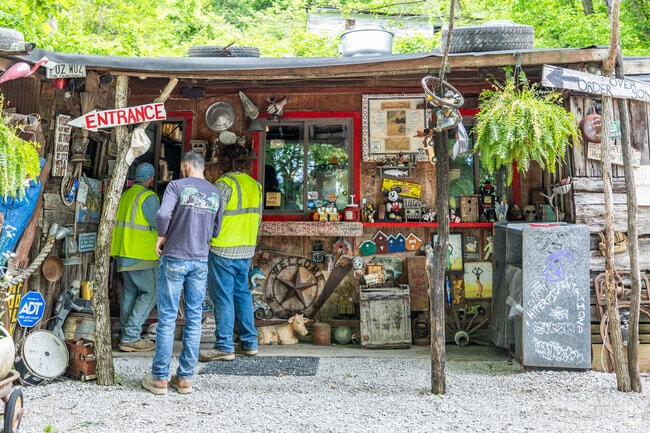 Hillbilly Hotdogs near Ona is a wonderfully quirky roadside hotdog restaurant that has even been visited by famous chef Guy Fieri.