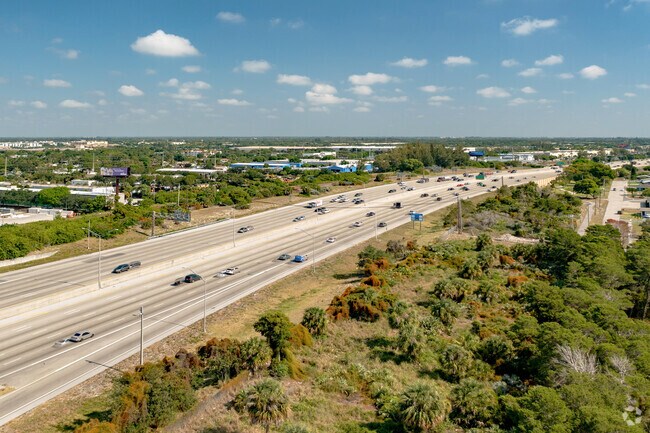 Residents use Interstate 95 to get around town in the Jupiter Town Hall neighborhood.