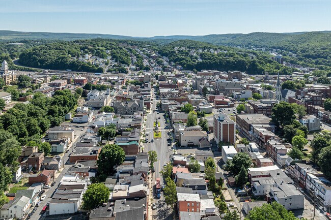 Pottsville sits near the Pocono Mountains with a strong working-class history.