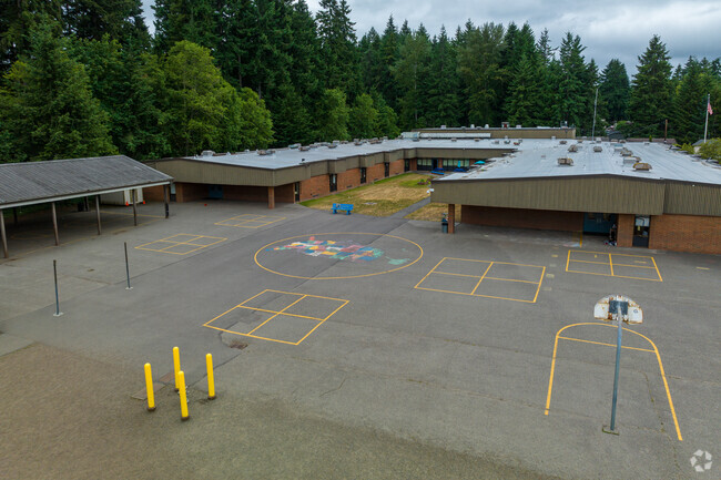 School playground at the Ridgecrest Elementary School in Puyallup.