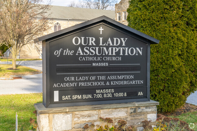 Assumption Academy is connected to the Our Lady of the Assumption Catholic Church.