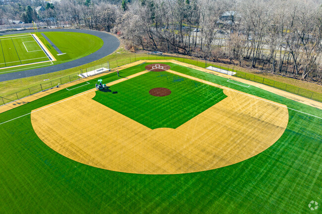 Gateway Middle School boasts a brand new turf baseball field.