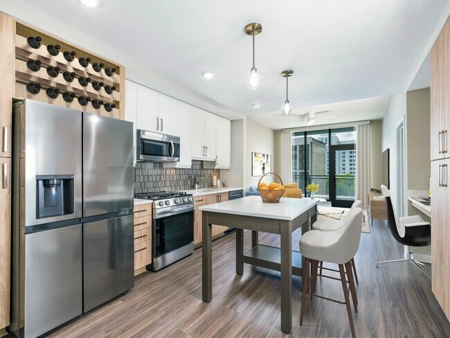 Experience the epitome of luxury living at Modera Parkside! Our premium collection homes showcase under-cabinet kitchen lighting, distinct bathroom and kitchen fixtures, upgraded countertops, and a stunning tile backsplash, all highlighted by a unique two-tone cabinet finish package.