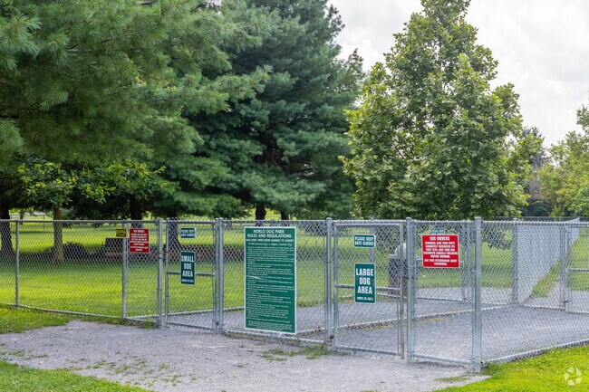 Norlo Park has dog parks for both smaller breeds and larger ones.