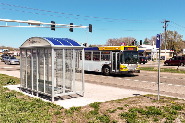 Metro Transit provides convenient bus service along University Avenue in Rice Creek Terrace West.