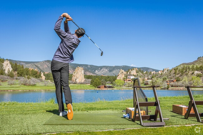 Perry Park residents might enjoy playing golf amongst the neighborhood's beautiful scenery.